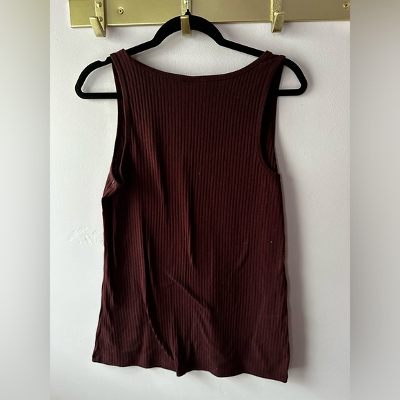 Torrid Burgundy Red Ribbed Sleeveless Top Size 1X - Picture 7 of 7